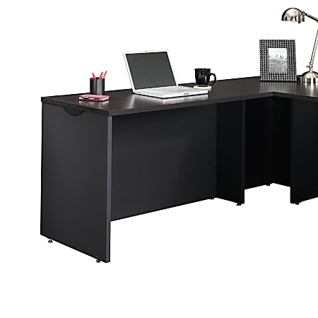 Sauder® Via 48"W Desk Return, Bourbon Oak/Soft Black