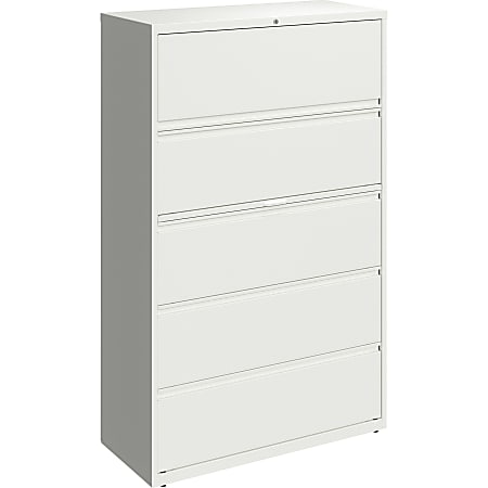 Lorell® 42"W Lateral 5-Drawer File Cabinet, White