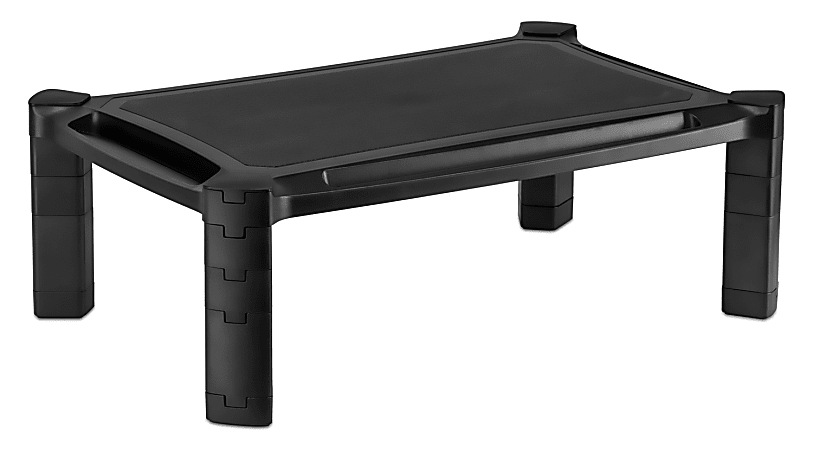 Mount It Desktop Computer Monitor Riser For 13 32 Monitors 58 H x 19 14 W  x 12 58 D Black Office Depot