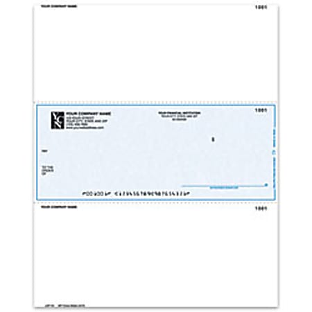 Custom Laser Multipurpose Voucher Checks, For One Write Plus®, 8 1/2" x 11", 2-Part, Box Of 250