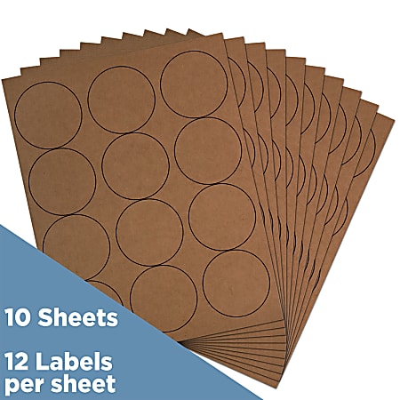 Brown kraft paper labels outlet