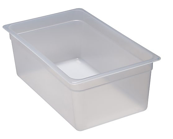 Cambro Translucent GN 1/1 Food Pans, 8"H x 12-3/4"W x 20-7/8"D, Pack Of 6 Containers