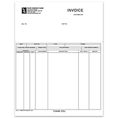 Custom Laser Forms, Invoice For Business Works®, 8