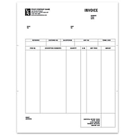 Custom Laser A/R Invoice For ACCPAC®, 8 1/2"