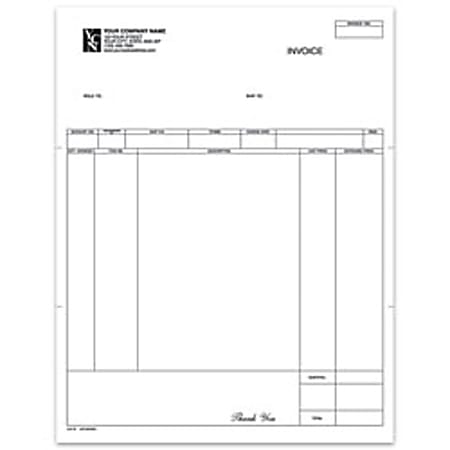Custom LaserForms, A/R Invoice For Great Plains®, 8