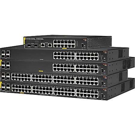 Aruba 6100 48G Class4 PoE 4SFP+ 370W Switch - 48 Ports - Manageable - 3 Layer Supported - Modular - 30.60 W Power Consumption - JL675AABA
