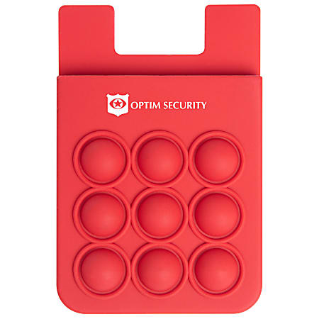 Custom Push Pop Phone Wallet, 3-11/16" x 2-1/4"