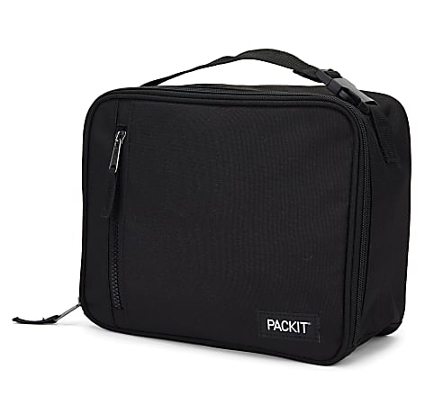 PackIt Freezable Lunch Bag Black - Office Depot