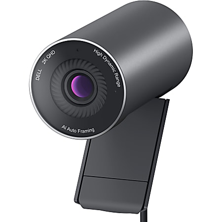 Dell WB5023 Webcam - 60 fps - USB 2.0 Type A - 2560 x 1440 Video - CMOS Sensor - Auto-focus - 78° Angle - 4x Digital Zoom - Microphone - Display Screen, Computer, Monitor