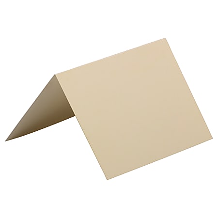 JAM Paper® Strathmore Fold-Over Cards, 4 Bar, 3 1/2" x 4 7/8", Ivory, Pack Of 25