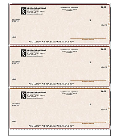 Custom Laser Multipurpose Draft Checks Without Lines For Quicken® / Quickbooks® / Microsoft®, 8 1/2" x 11", Box Of 250