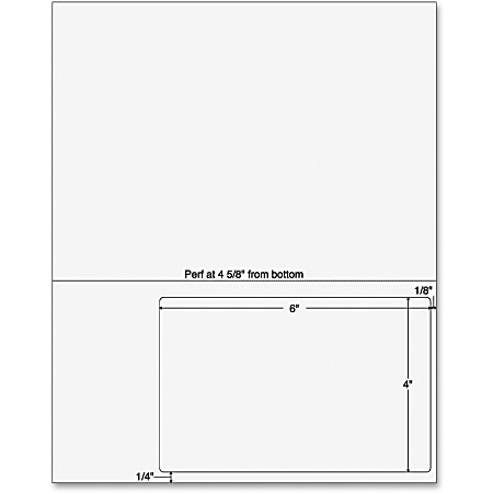 Sparco Laser SPR99592 Inkjet Print Integrated Label Form, 6" x 4" , Pack Of 250