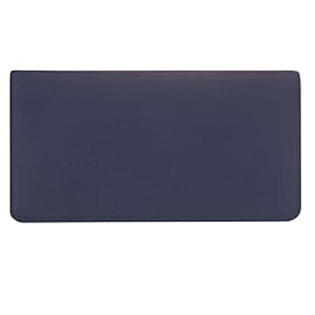 Custom Wallet Check Cover, Classic Leather, Navy
