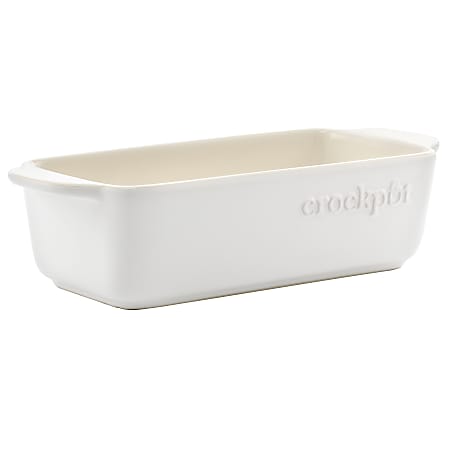 Crock-Pot Artisan Rectangular Stoneware Bake Pan, 1.25 Qt, Cream