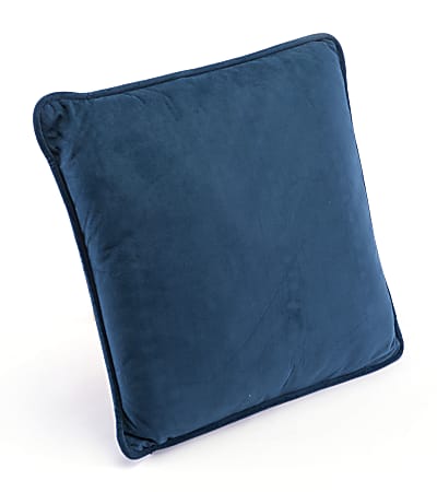 Zuo Modern Velvet Pillow, Navy