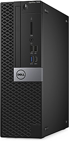 Dell™ Optiplex 7050 Refurbished Desktop, Intel® Core™ i5, 8GB Memory, 256GB Solid State Drive, Windows® 10, RF610745