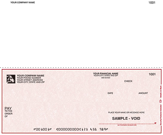 Continuous Multipurpose Voucher Checks For 9 1/2" x 7", Box Of 250, MP43, Bottom Voucher