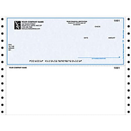 Continuous Multipurpose Voucher Checks For 9 1/2" x 7", Box Of 250, MP44, Top Voucher