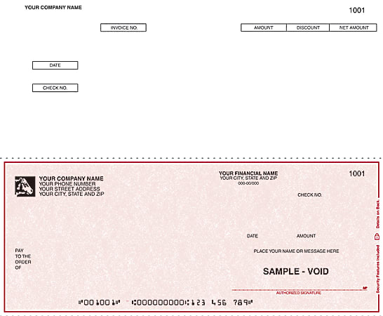 Continuous Accounts Payable Checks For DACEASY®, 9 1/2" x 7", 3-Part, Box Of 250, AP18, Bottom Voucher