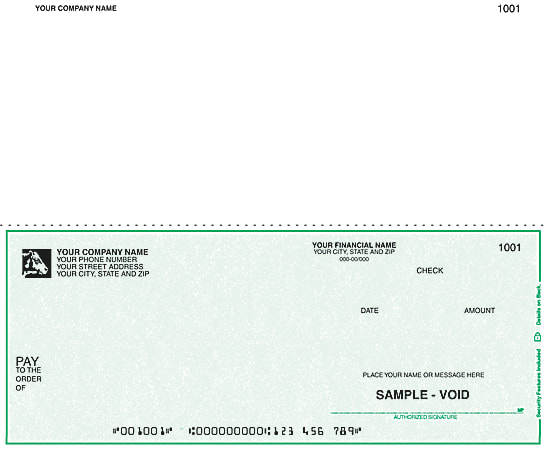 Custom Laser Payroll Checks, 9 1/2" x 7", 3-Part, Box Of 250