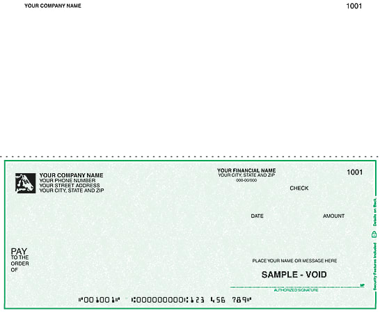 Custom Continuous Multipurpose Voucher Checks, 9 1/2" x 7", 3-Part, Box Of 250