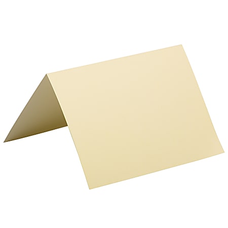 JAM Paper® Strathmore Fold-Over Cards, 5" x 6 5/8", Ivory, Pack Of 25