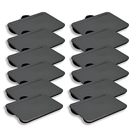 LapGear Compact Lap Desk, Charcoal, Pack of 12 Desks