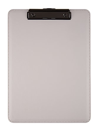Office Depot® Brand Soft Touch Clipboard, 9" x 12-1/2", Gray