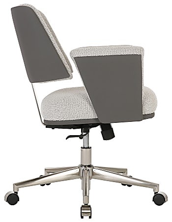 Realspace Modern Comfort Picali Boucl FabricVegan Leather Low Back