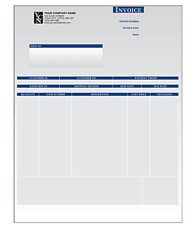 Custom Laser Product Invoice For Sage Peachtree®, 8 1/2" x 11", 1 Part, Box Of 250