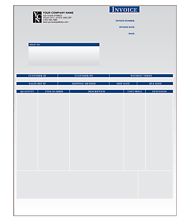 Custom Laser Product Invoice For Sage Peachtree®, 8