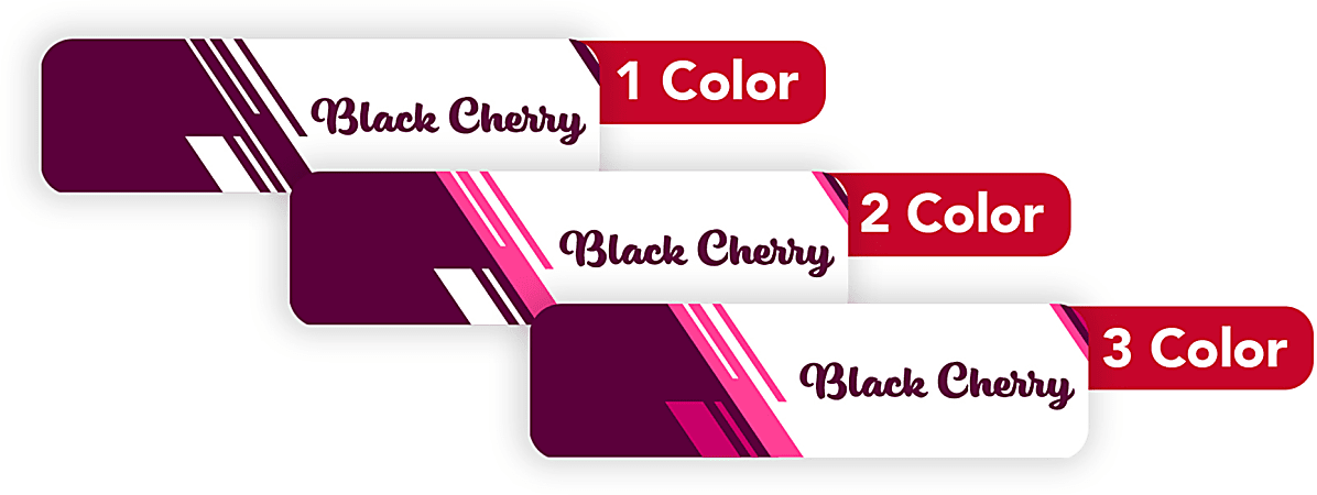 Custom 1, 2 Or 3 Color Printed Labels/Stickers, Rectangle, 5/8" x 2-1/4", Box Of 250