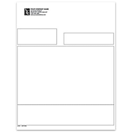 Custom Laser General Purpose Form For Sage Peachtree®, 8 1/2" x 11", 1 Part, Box Of 250