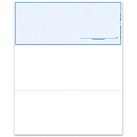 Custom Laser Check Top With Signature, 8 1/2" x 11", Box Of 500