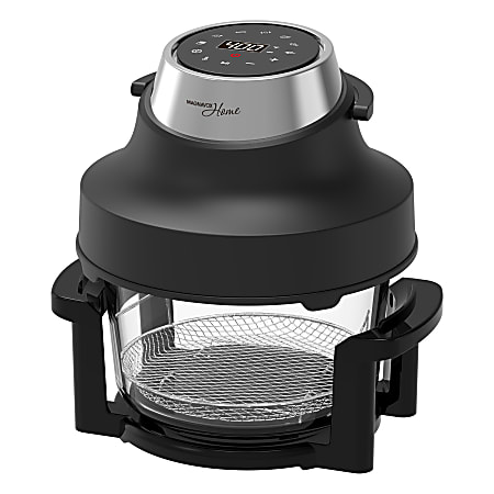 Magnavox&reg; Home 8.2-Qt. Portable Touch-Screen Air Fryer with 2 Glass Bowls, Black, MHAF6003