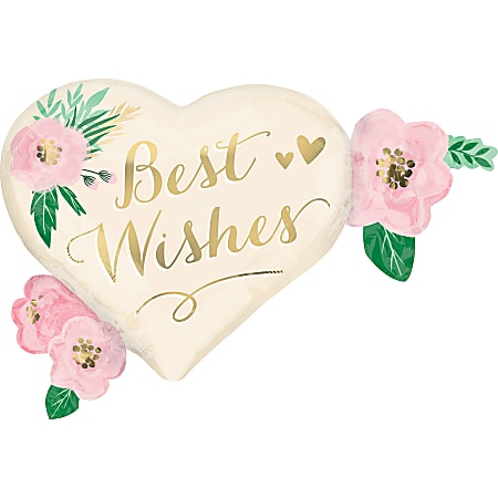 Amscan Foil Balloon, 27", Wedding Natural Floral