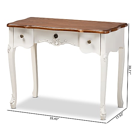 French country console online table with drawers