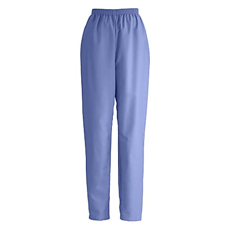 Medline ComfortEase™ Ladies' Elastic Waist Scrub Pants, X-Large, Ceil Blue