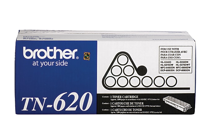 Brother TN 620 Black Toner Cartridge TN 620BK - Office Depot