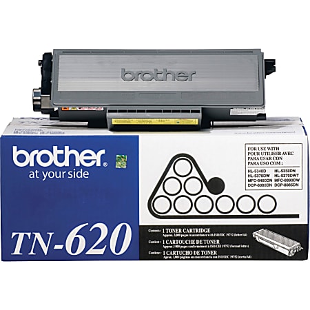 Brother TN 620 Black Toner Cartridge TN 620BK - Office Depot
