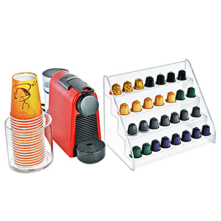 Azar Displays 4 Tier Counter Step Display 8 H x 12 W x 8 D Clear ...