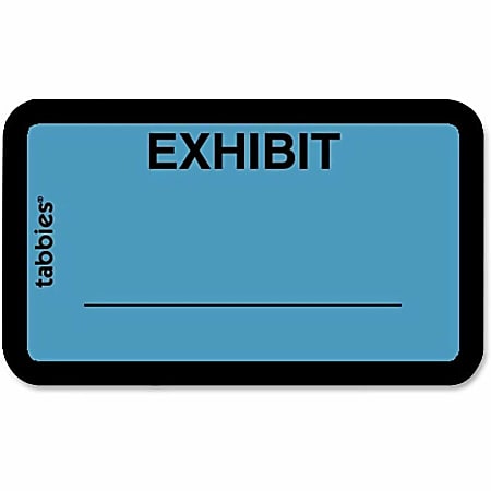 Tabbies Color-coded Legal Exhibit Labels - 1 5/8 Tabbies Color-coded Legal Exhibit Labels - 1 5/8