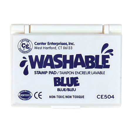 Ready 2 Learn Washable Stamp Pads, 2 1/4" x 3 3/4", Blue, Pack Of 6