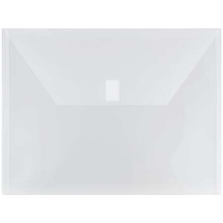 JAM Paper® Plastic Booklet Envelopes, Letter-Size, 9 3/4"