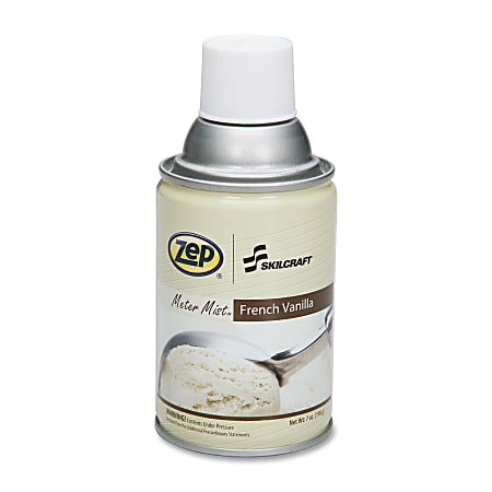 SKILCRAFT® Zep® Meter Mist Refill, 7 Oz., French Vanilla, Pack Of 12