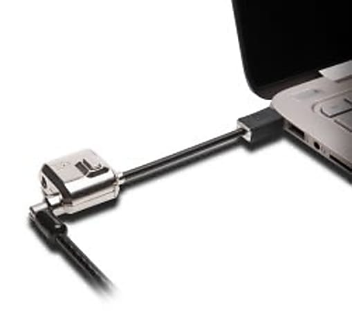 Kensington MiniSaver Mobile Lock - 6 ft Cable - Keyed Lock - Black - Carbon Steel, Steel
