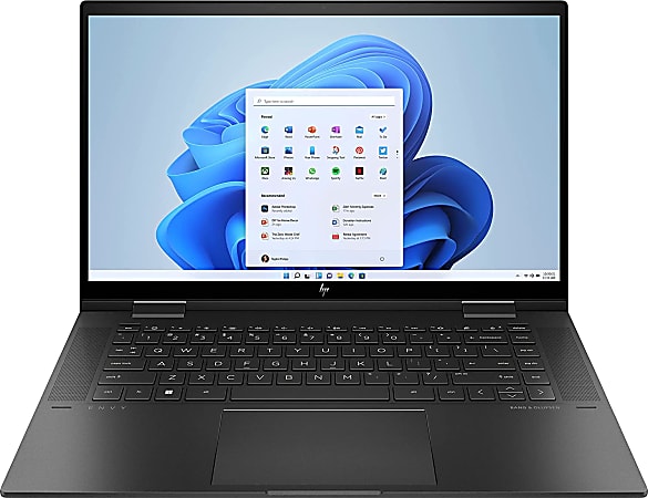 HP ENVY x360 15-ey0023dx Refurbished Convertible Laptop, 15.6" Touch Screen, AMD Ryzen 7, 12GB Memory, 512GB Solid State Drive, Wi-Fi 6, Windows® 11