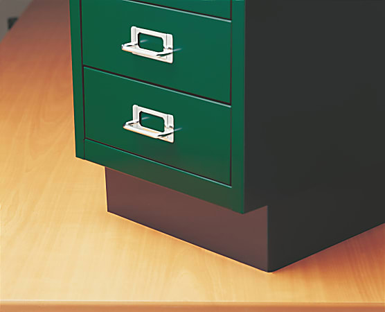 Bisley Plinth 14"D Base For Multidrawer Under-Desk Vertical File Cabinets, Black
