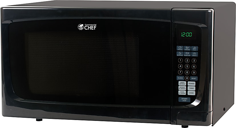Commercial Chef 1.6 Cu. Ft. Counter-Top Microwave, Black