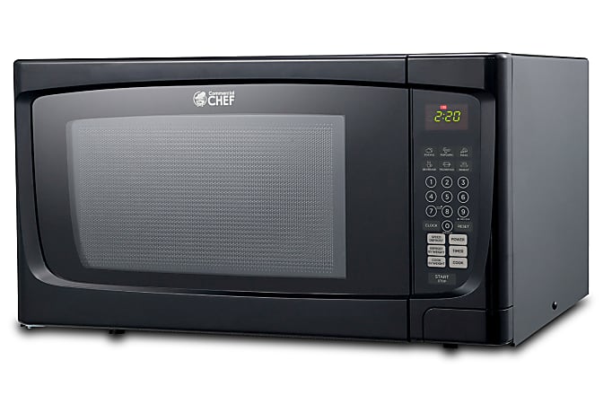 Commercial Chef 1.6 Cu. Ft. Counter-Top Microwave, Black